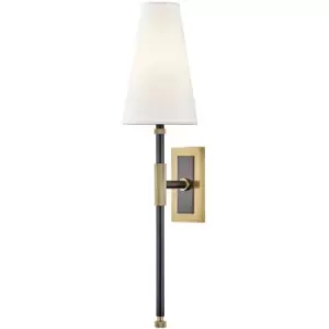 Lampe avec abat jour Bowery Acier Laiton Vielli ampoules 54,6cm