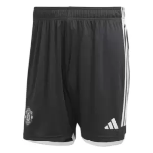 adidas Manchester United Away Shorts 2023 2024 Adults - Black