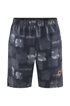 Core Charge Marble Effect Loose Fit Shorts