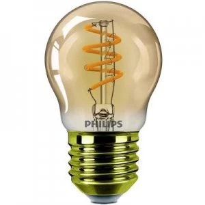 Philips Lighting LED (monochrome) EEC A (A++ - E) E27 3.5 W = 15 W Warm white (Ø x L) 45mm x 45mm