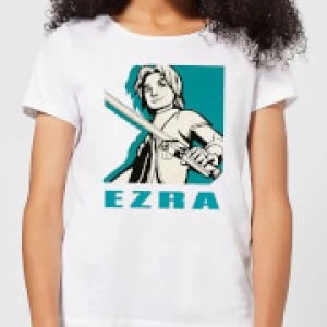 Star Wars Rebels Ezra Womens T-Shirt - White - M