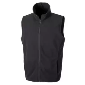 Result Core Mens Micro Fleece Gilet (S) (Black)