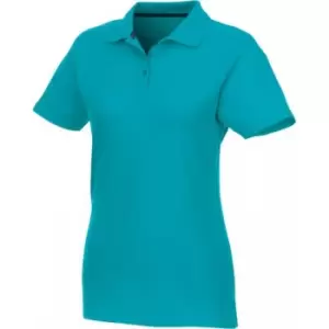 Elevate Womens/Ladies Helios Short Sleeve Polo Shirt (S) (Aqua)