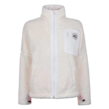 Jack Wills Shepperton Fleece Zip Through Fleece - Cream