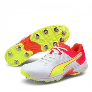 Puma 19.1 Cricket Spike - White/Yellow