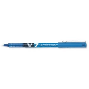 Pilot V7 Rollerball Pen 0.7mm Needle Tip 0.5mm Line Blue Pack of 12 Pens