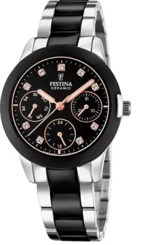 Festina Watch Two Hands Multifunction Ladies - Black