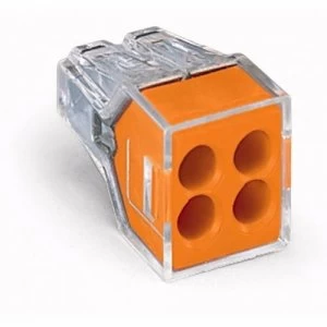 Zexum 4 Way Toolless Push-In Conductor Connection Box / Single