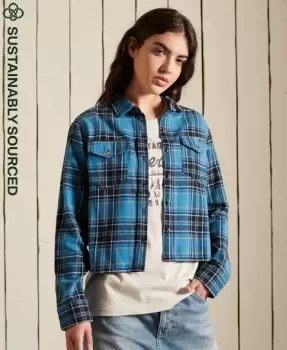 Superdry Organic Cotton Heritage Check Cropped Shirt