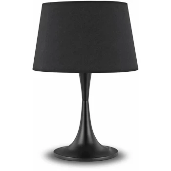 Ideal Lux London - 1 Light Large Table Lamp Black, E27