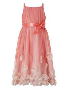 Monsoon Girls Sienna 3D Ombre Dress - Pink