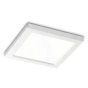 Ideal Lux AURA Square LED Recessed Downlight White, 4000K, Non-Dim