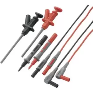 VOLTCRAFT MS-6 Safety test lead et [Banana jack 4mm - Test probe] 1.20 m Black, Red 1 Set