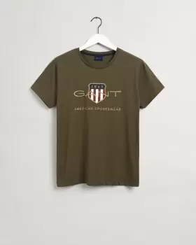 GANT Men Archive Shield T-Shirt (S) Green