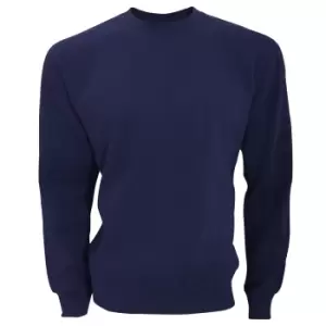 SG Mens Long Sleeve Crew Neck Sweatshirt Top (S) (Navy Blue)