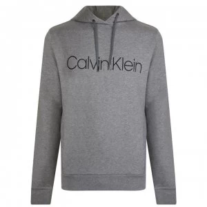 CALVIN KLEIN Front Logo Hoodie - Grey Heather