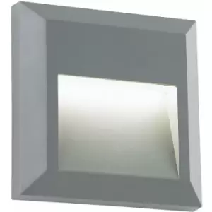 Loops - Square IP65 Pathway Guide Light - Indirect 1.1W Warm White LED Gray abs Plastic