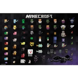 Minecraft Pixel Sprites Maxi Poster