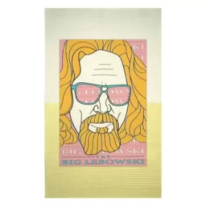 Big Lebowski Dude Portrait Woven Rug - Small