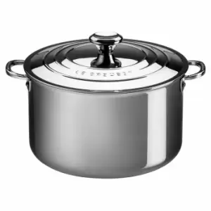 Le Creuset 24cm Signature Stainless Steel Stock Pot With Lid