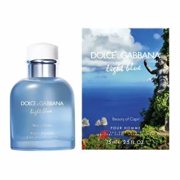 Dolce Gabbana Light Blue Beauty Of Capri Pour Homme Eau de Toilette For Him 75ml