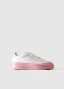 Mallet Womens Grftr Dipped Sole Trainer In Pink Dip