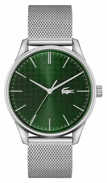 Lacoste 2011189 Mens Vienna Green Dial Steel Mesh Watch