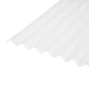 Corrubit Clear Pvc Corrugated Roofing Sheet (L)2M (W)950mm (T)0.8mm