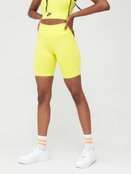 Nike NSW Leg-A-See Bike Short - Yellow , Yellow, Size 2XL, Women