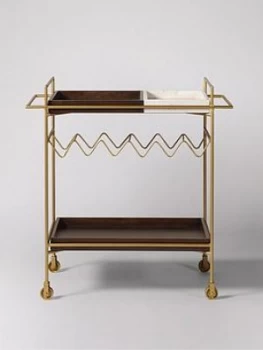 Swoon Hansel Drinks Trolley - Brass