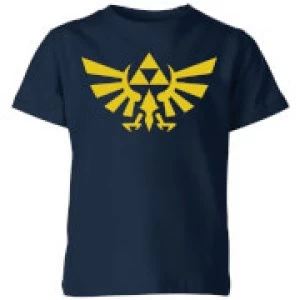 Nintendo The Legend Of Zelda Hyrule Kid's T-Shirt - Navy - 7-8 Years - Navy