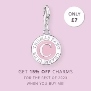 THOMAS SABO Silver Pink Charmista Coin Member Charm