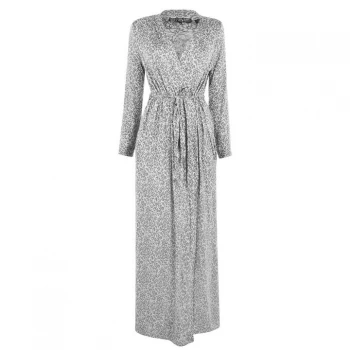 Biba Leopard Robe - Grey Marl