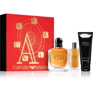 Giorgio Armani Emporio Armani Stronger With You Gift Set 100ml Eau de Toilette + 15ml Eau de Toilette + 75ml Shower Gel