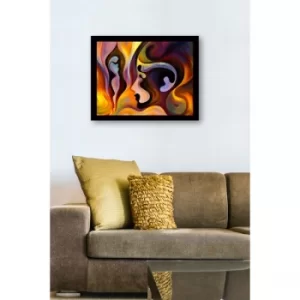 SC0723 Multicolor Decorative Framed MDF Painting