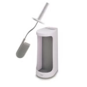 Joseph Flex Store Toilet Brush with XL Caddy - Grey/White