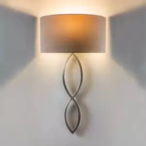 Caserta Indoor Wall Light Nickel (Shade Not Included), E27