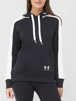 Urban Armor Gear Rival Fleece Graphic CB Hoodie - Black/White, Size L, Women