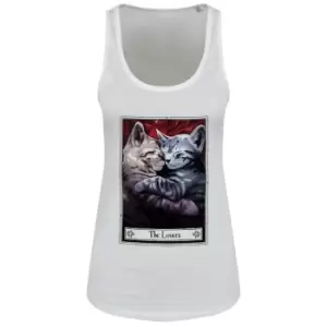 Deadly Tarot Womens/Ladies The Lovers Felis Floaty Vest Top (M) (White)