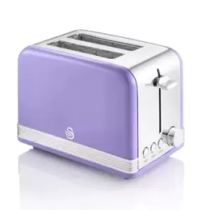 Swan ST19010PURN 2 Slice Retro Toaster