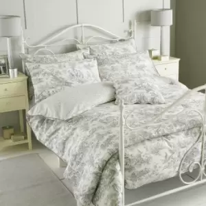 Canterbury Tales Toile de Jouy Duvet Cover Set Grey