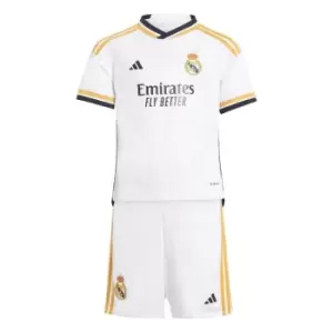 adidas Real Madrid Home Minikit 2023 2024 Infants - White