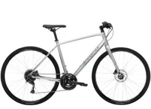 2023 Trek FX 2 Disc Hybrid Bike in Quicksilver