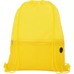 Bullet Oriole Mesh Drawstring Bag (One Size) (Yellow)