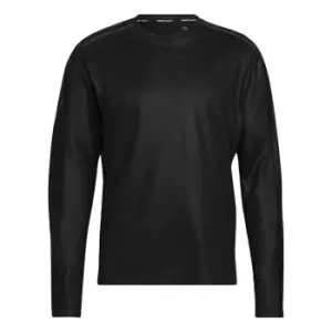 adidas Workout PU-Coated Long-Sleeve Top Mens - Black