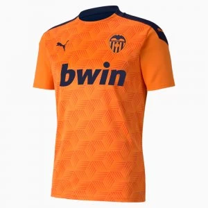 PUMA Valencia Cf Away Replica Mens Jersey, Vibrant Orange/Peacoat, size Medium, Clothing