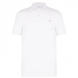 Farah Vintage Blanes Short Sleeve Polo Shirt - White 104