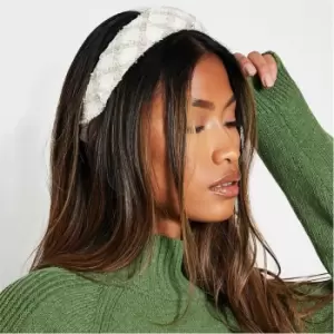 I Saw It First Boucle Headband - Nude