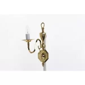 Impex Ghent Brass Bracket Candle Wall Lamp