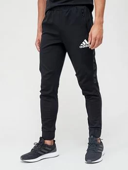 adidas Tape Jogger Pants - Black/White, Size XL, Men